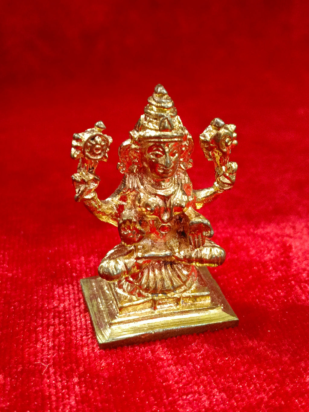 Pure Brass Laxmi Idol for home puja