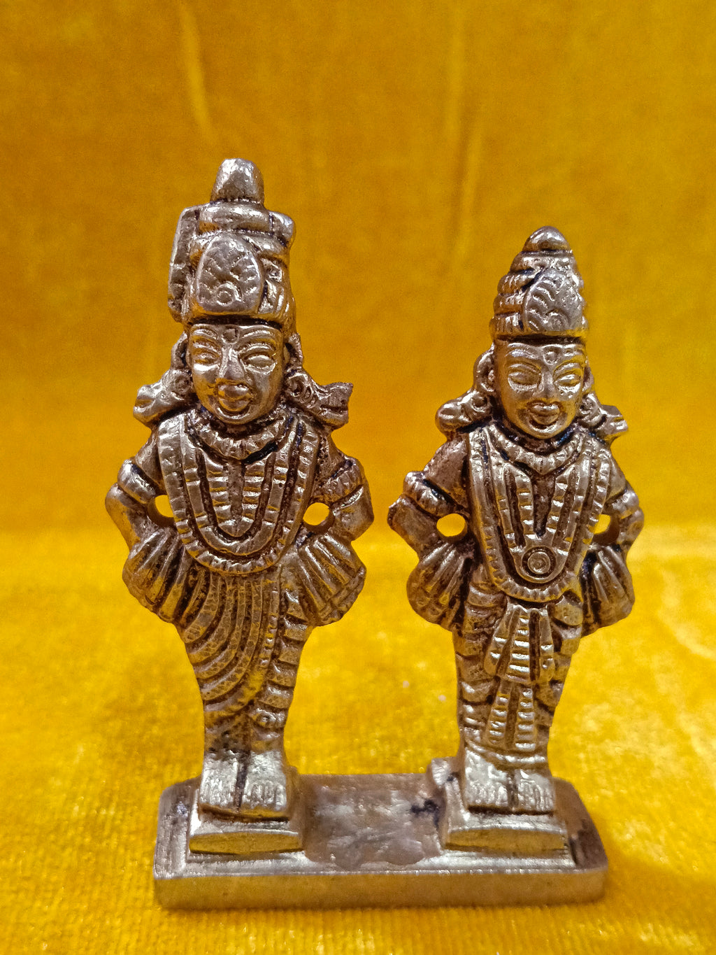 Pure Brass Vitthal Rukmini Idol Set (3inch)