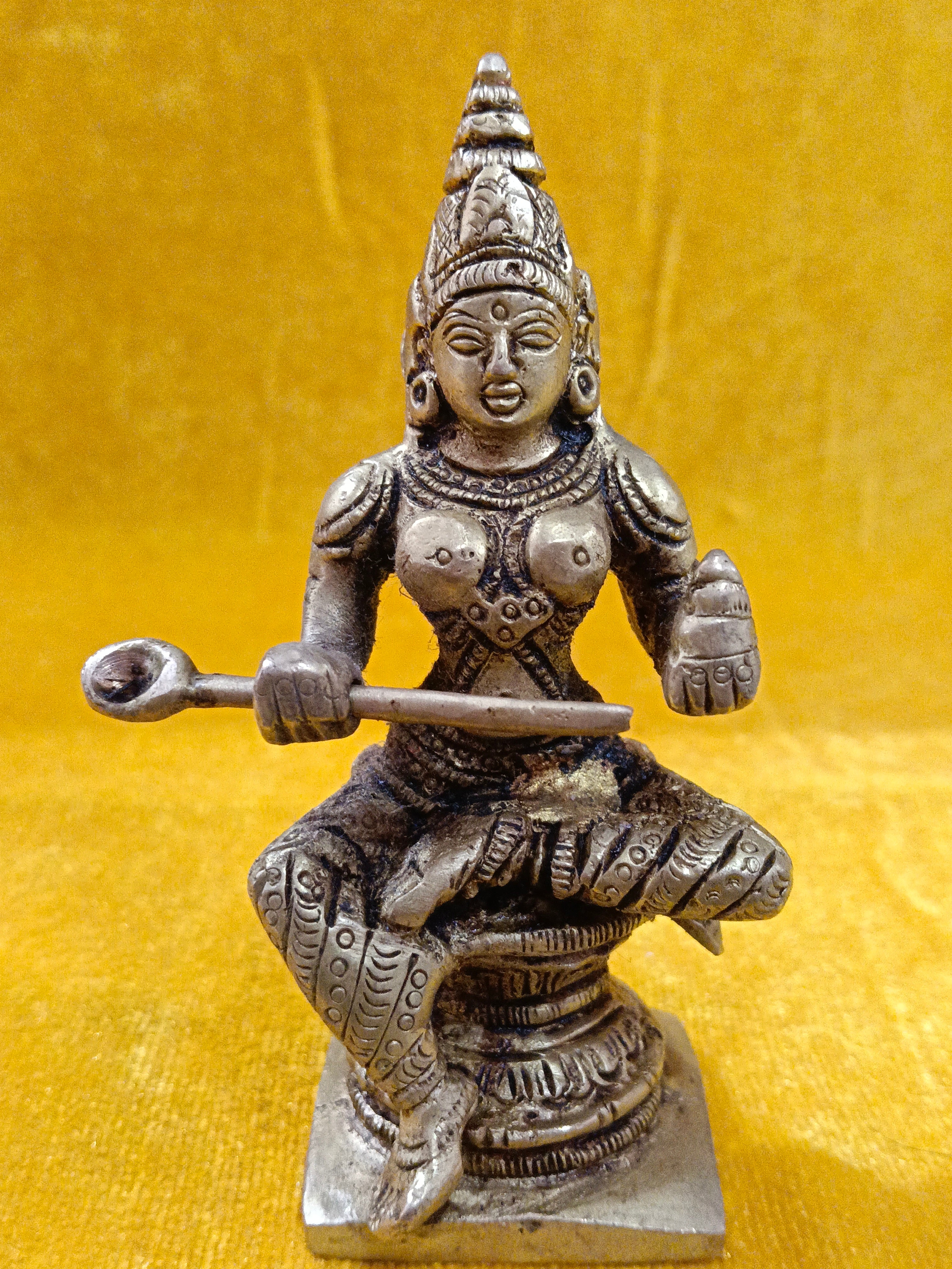 Pure Brass Annapurna Devi Idol (4 inch)