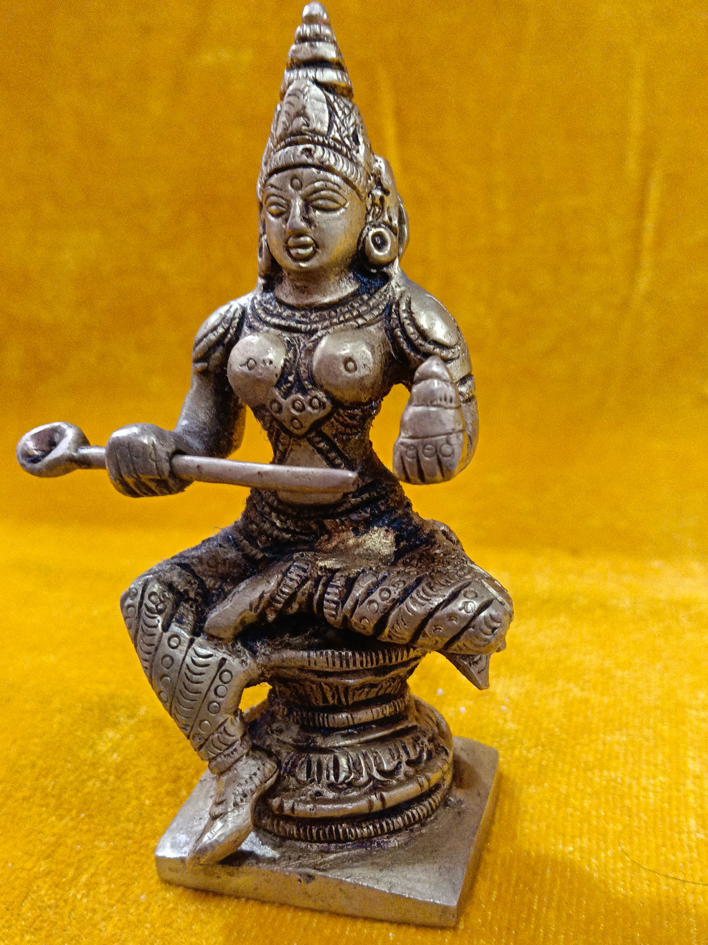 Pure Brass Annapurna Devi Idol (4 inch)